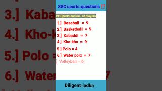 SSC MTS sports questions #sportsquestions #sscmts #gk #viral #shorts
