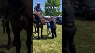 He had to stop to pet this horse.#spectrumlife #autism #youtubeshorts #foryou