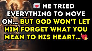 💌 He tried everything to move on… but GOD won't let him forget what you mean to his heart… 💘