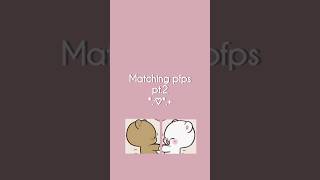 cutest matching couple/bff profile pictures .⁠｡⁠*⁠♡ #aesthetic #profilepic #pfp