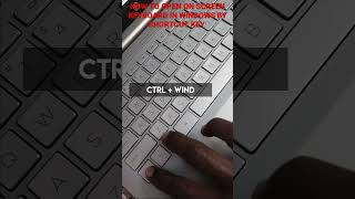 how to open on screen keyboard in windows by shortcut keys #laptop #shorts #kvcomputertech
