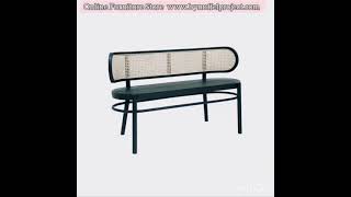 Furniture Store Malaysia Rattan Bench REEDA | Dining Chair | Perabot Malaysia