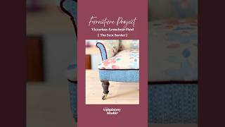 Victorian Upholstery Armchair Find #upholstery #antique #restoration #fabricaddict #diyhomedecor