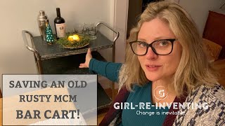Rehabbing furniture | Saving an MCM Bar Cart!