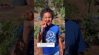 5 things kids learned from the garden! #growfoodnotlawns #gardeningtips  #kidsinthegarden
