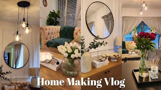 Vlog: Home Updates | New Lights | Coffee Table Decor | Sideboard Decor | Cleaning | Cooking