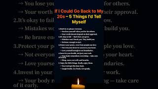 5 Things I Wish I Knew in My 20s