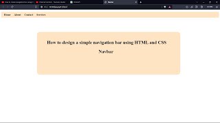 Navbar using HTML and CSS! #navbar #shorts