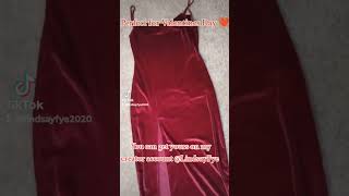 Love this affordable velvet dress! Perfect for Valentine's Day.