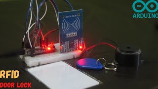 Arduino RFID (MFRC522) door lock system project for beginners