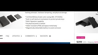 Cobo Military Grade Secure cryptocurrency Hardware Wallet - 110% recommended!!!