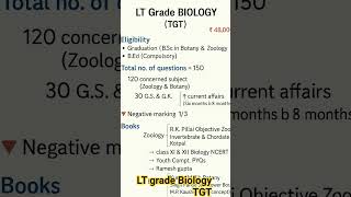 LT Grade Biology TGT Exam 2025 | Syllabus & Best Books. #shots #biology