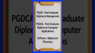 Diploma & Certificate Course Full Form #educationgyantv #fullform ##diplomadegree #certificate