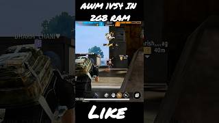 AWM  sniper 1vs4 in 2gb ram device 💀🔧#shorts #2gbramplayer #freefire #1vs4 #bestplayer