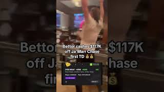 His reaction to winning $117K on his parlay 🔥💰