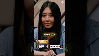 Nasty set over set hand for $100,000! #poker #badbeat