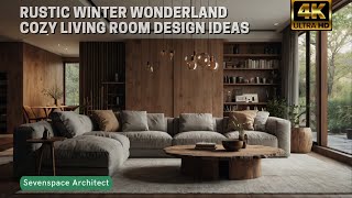 Rustic Winter Wonderland: Cozy Living Room Design Ideas