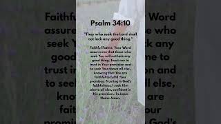 Pray Psalm 34:10 Over Your Finances #kingdom #moneymindset