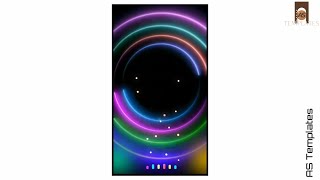 Rainbow🌈 colors🎨 || Sliding around the circle ⭕|| Blackscreen template video for kinemaster..