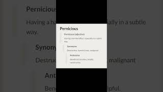 Social media can have a pernicious influence on young minds.#vocabulary #hinduvocabulary #vocabs