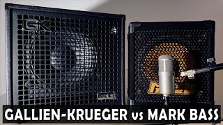 Gallien Krueger Fusion 112 Combo VS Mark Bass Mini CMD 121P