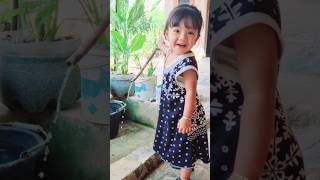 senangnya main air #shortvideo #baby #cute