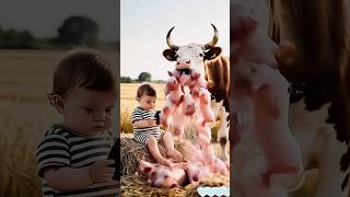 What is he doing🐮😂 #viralvideo #viralshorts #shorts #ai #cow #youtubeshorts #youtube #shortsviral