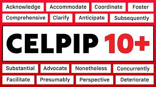 CELPIP Vocabulary Score 10+ | 25 Words You MUST KNOW