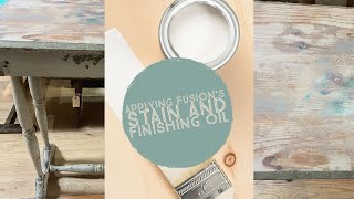Applying Fusion's Stain and Finishing Oil
