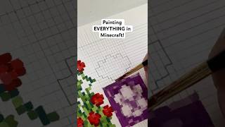 Painting the CACTUS FLOWER in Minecraft! #minecraft