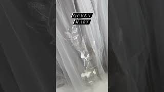 Queen Mary | Queen Bridal | Grey Wedding Dress #colorfulwedding #bohowedding #greyweddingcolor