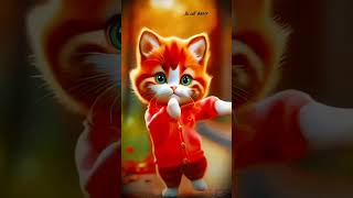 Beautiful 😺 cat dance 😍 || Cat movement 😁#trendingon #catdance #short