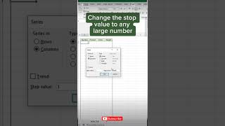 STOP NUMBERING ROWS TAKE SHORTCUT STEP #DIAMONDBUTTON #SHORTS #YTVIDEO