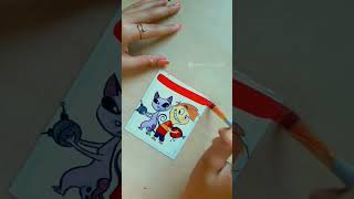 kid vs kat 💜 #disneycartoon #art #shortsyoutube