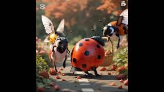 ladybird friendship goals#moralstories #funny #animation