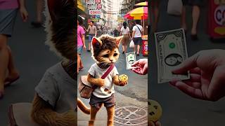 A cat serving candy #shorts #ai #short #cats #story #cats #shortsfeed