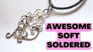 Soft Soldered Sculpted Pendant | Soldered Alchemy