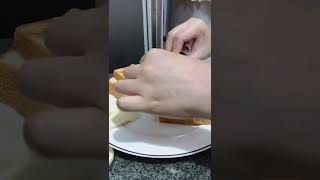 try this sandwich for breakfast #shorts #asmr #sandwich #cheese #simple #guavajelly