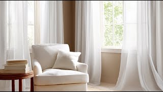 Warm Neutrals and White Curtains Inspired by Joanna Gaines’ Rustic Modern Look
