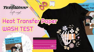 Heat Transfer Paper Wash Test #heattransferpaper