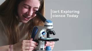 Old Knobby Microscope Demo Video  by Video Telepathy