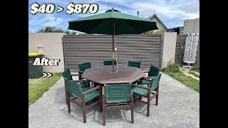 Before $40 furniture set after $870 furniture set