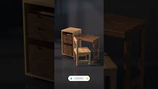 💯 DESK AND CHAIR FOR SMALL APARTMENT.