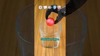 Can 1000°C ball pass through solution tape ?😱 #experiment #science #asmr #fyp