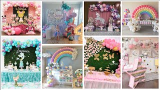 女の子のための自宅でできる誕生日の飾り付けアイデア || 女の子のための最新の誕生日の飾り付け