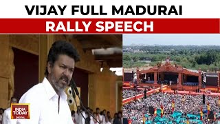 TVK's Vijay Rules Out Alliance With BJP & DMK In Madurai Mega Rally | Vijay Full Speech