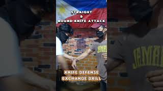 KNIFE DISARMING (STRAIGHT & ROUND KNIFE ATTACK) #knifedefense #selfdefense #philippines