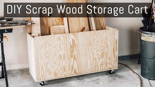 DIY Scrap Wood Storage Cart