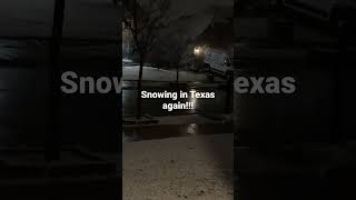 #snowing #texas #crazyweather #shorts