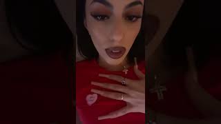 Confident Woman's Up-Close Attitude#confidentwoman #stylishmakeup #redshirtlook